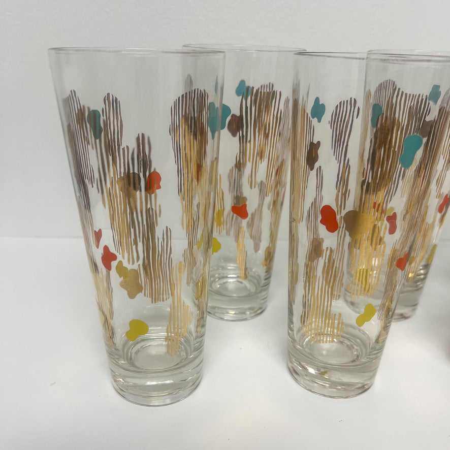 (23707) Set of Six Amoeba Flared Tumblers