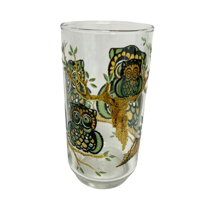 (23766) Set of Eight Owl Tumblers ca. 1970's