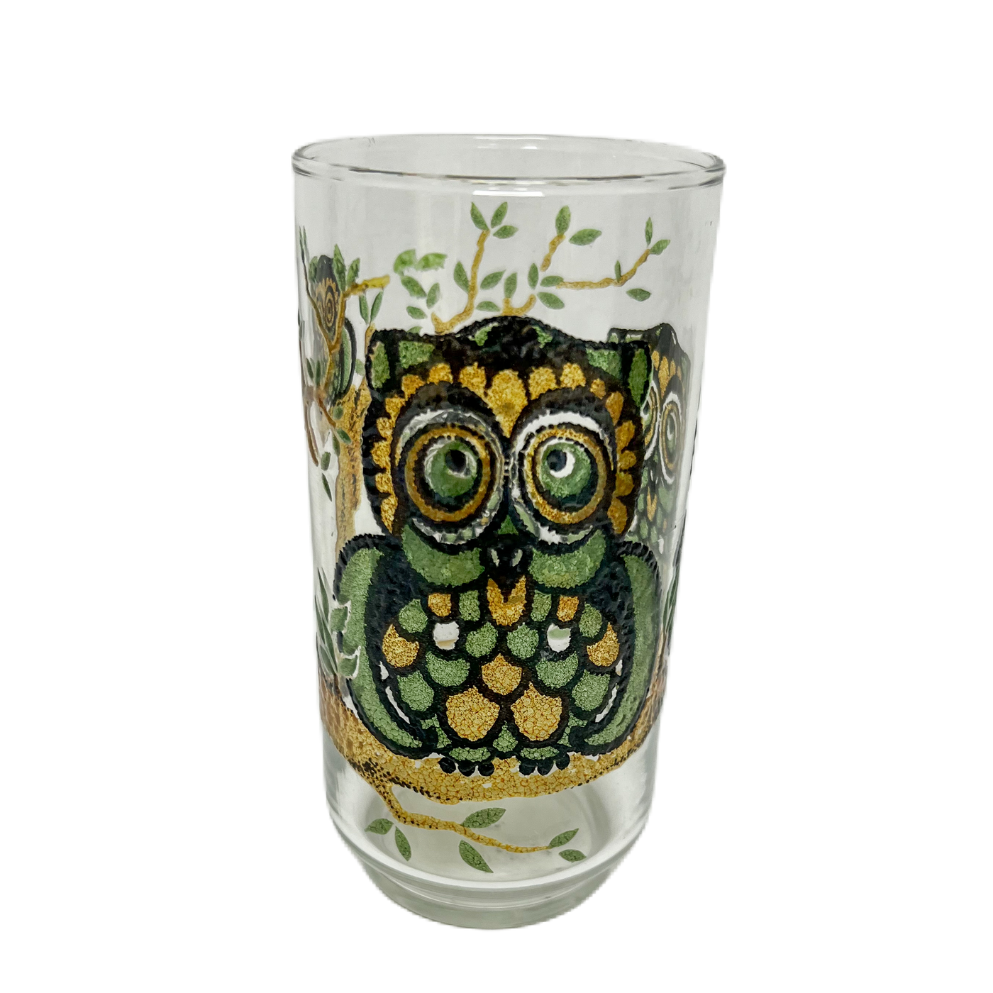 (23766) Set of Eight Owl Tumblers ca. 1970's