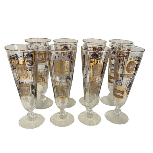 (22081) Set of Eight Tavern Pilsner Glasses