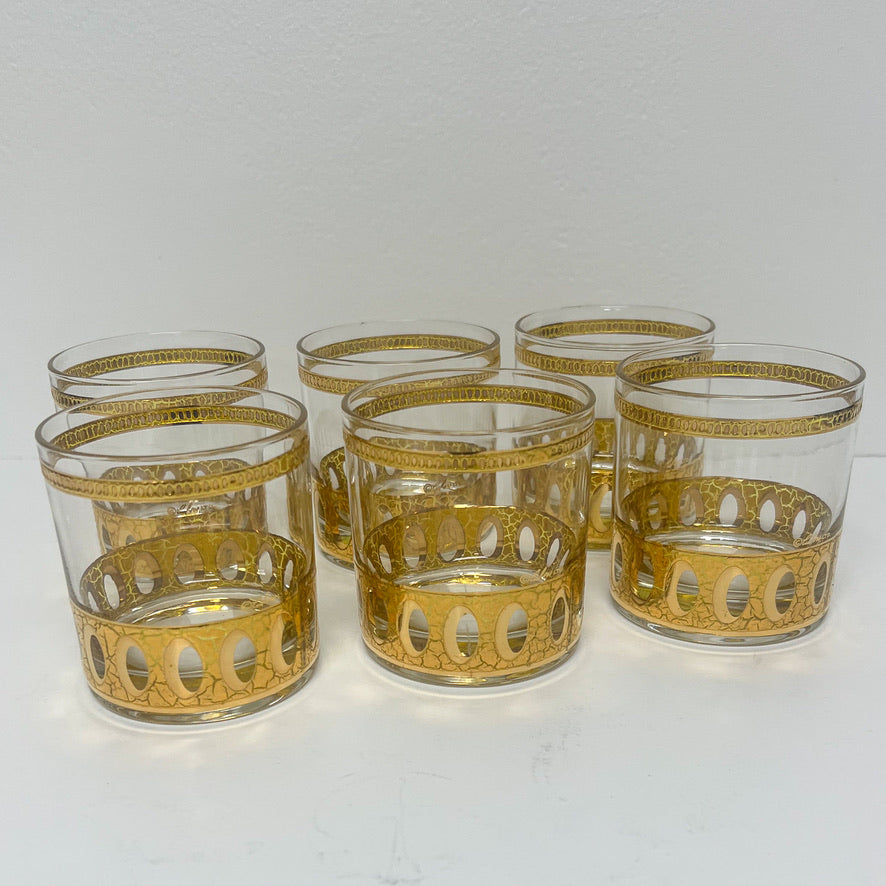 (24808) Set of Six Culver Pisa Rocks Glasses